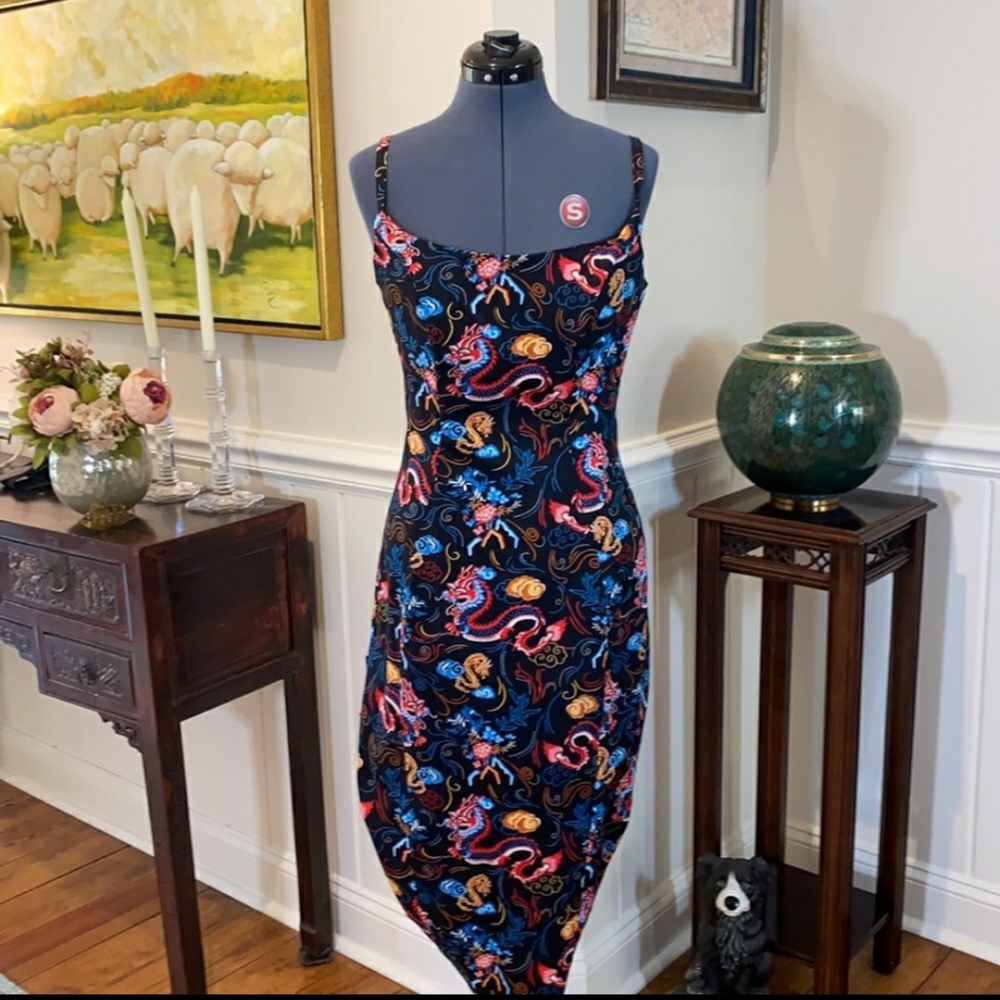 Pinup Couture Audrey Dragon Wiggle Dress